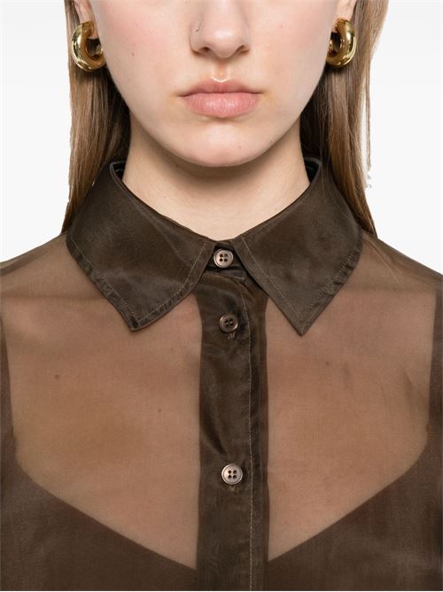 Camicia Peri Sheer THE FRANKIE SHOP | CHFS1638200BROWN